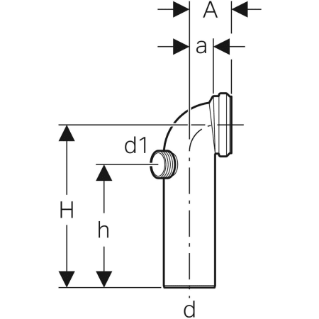 Geberit Anschlussbogen Geberit Anschlussbogen