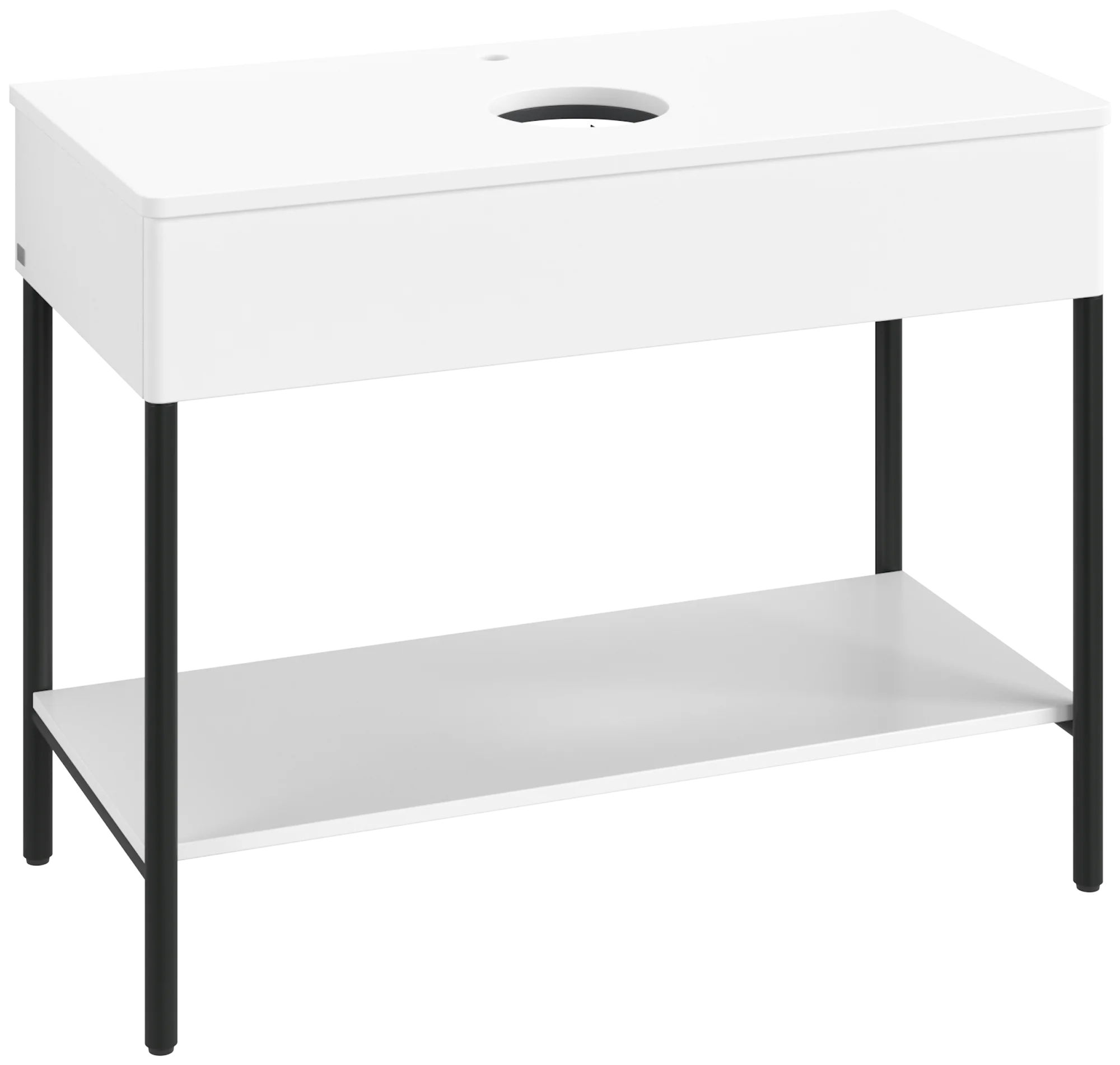 Villeroy & Boch Waschbeckenunterschrank Artis, Eckig White Matt Lacquer, 1000x782x500mm, mit Metallgestell und Push-to-open Funktion Villeroy & Boch Waschbeckenunterschrank Artis, Eckig White Matt Lacquer, 1000x782x500mm, mit Metallgestell und Push-to-open Funktion