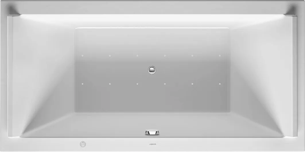 Duravit Whirlwanne „Starck“ rechteck 1800 × 900 mm, Mittelablauf mit Air-System, in Weiß Duravit Whirlwanne „Starck“ rechteck 1800 × 900 mm, Mittelablauf mit Air-System, in Weiß