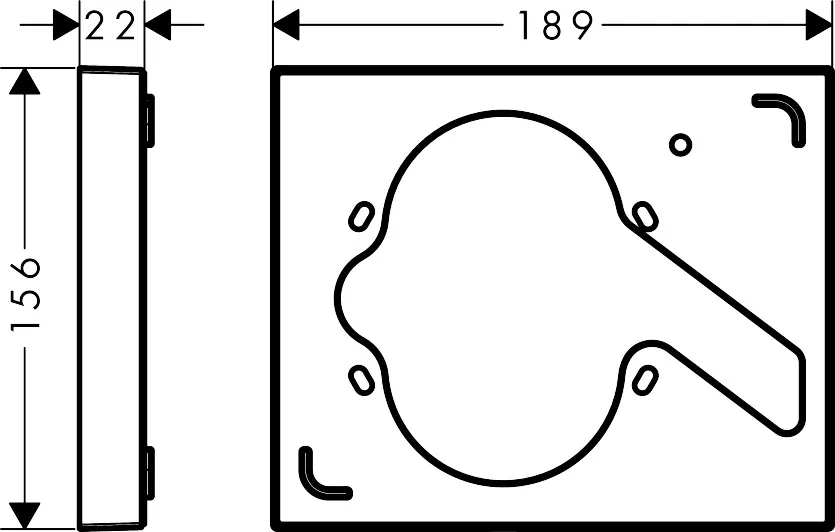 Verlängerungsrosette für ShowerSelect FixFit chrome Verlängerungsrosette für ShowerSelect FixFit chrome