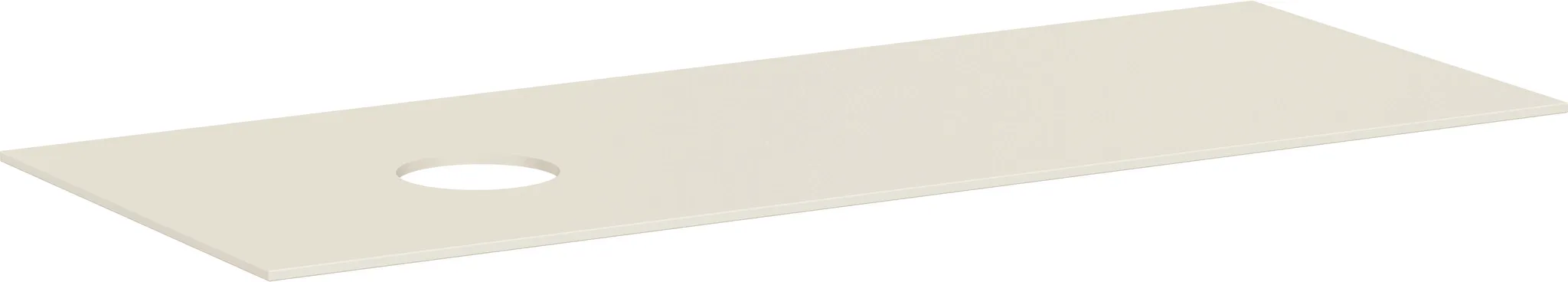 Hansgrohe Xevolos E Konsole Sandbeige Matt, 1370x550 mm, 10 mm stark, mit Ausschnitt links für Aufsatzwaschtisch ohne Hahnloch Hansgrohe Xevolos E Konsole Sandbeige Matt, 1370x550 mm, 10 mm stark, mit Ausschnitt links für Aufsatzwaschtisch ohne Hahnloch