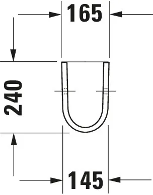 Halbsäule Starck 3 für 030050,075045,030160,030155, weiß