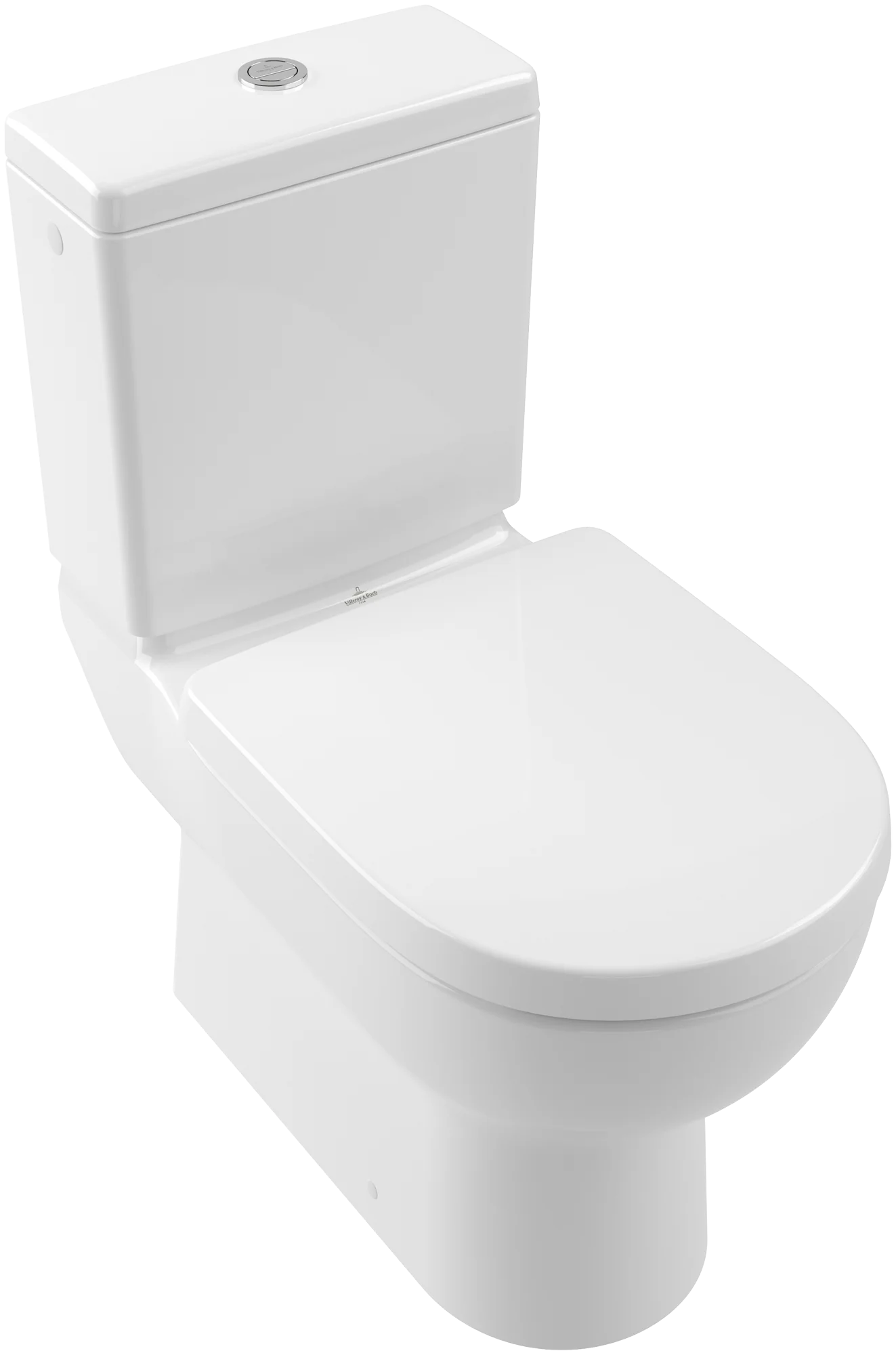Villeroy & Boch O.novo Tiefspül-WC Rund Weiß Alpin 360x635 mm bodenstehend TwistFlush