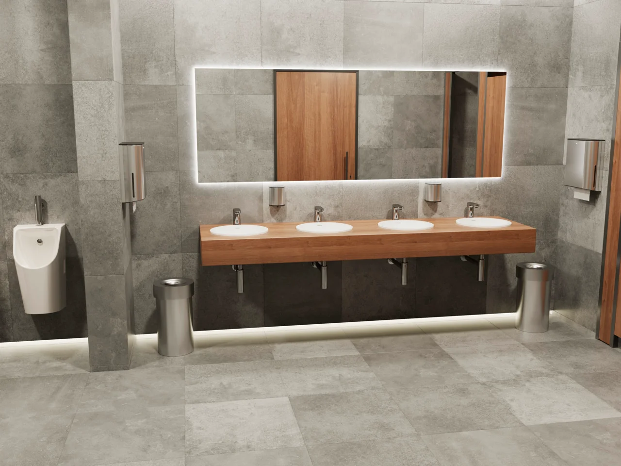 Hansgrohe Xuniva S Unterbauwaschtisch 350x350 mm, weiß, glänzend, mit Überlauf, SmartClean-Glasur