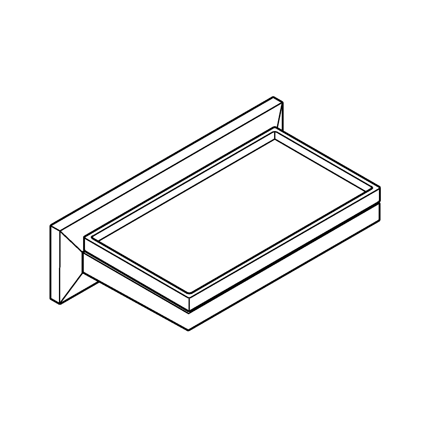 Ablage Allure Brilliant 40907, mit Seifenschale, chrom