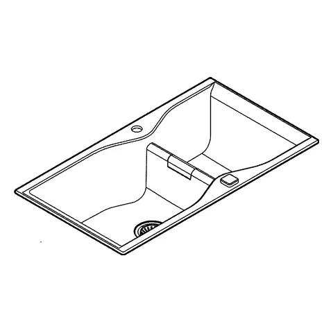 Kompositspüle K700 31658, Modell: K700 100-C 90/50 2.0 rev, Montageart: Standard-Einbauspüle, Maße: 900 x 500 mm, 1 Becken: 465 x 443 x 230 mm, 1 Becken: 315 x 443 x 230 mm, granit schwarz Kompositspüle K700 31658, Modell: K700 100-C 90/50 2.0 rev, Montageart: Standard-Einbauspüle, Maße: 900 x 500 mm, 1 Becken: 465 x 443 x 230 mm, 1 Becken: 315 x 443 x 230 mm, granit schwarz