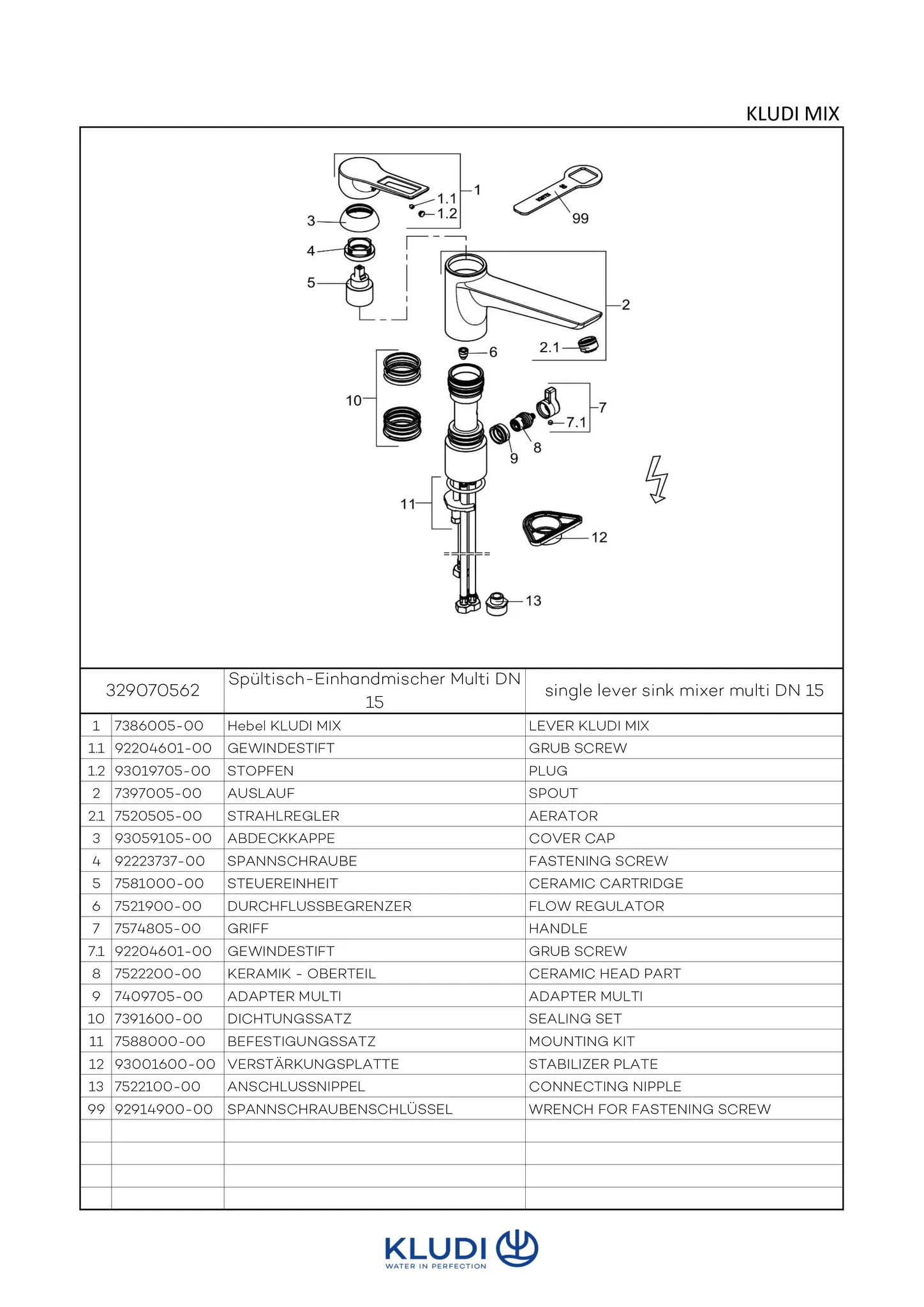 MIX SpültischMultiEHM DN 15 Bügelhebel Niederdruck chrom MIX SpültischMultiEHM DN 15 Bügelhebel Niederdruck chrom