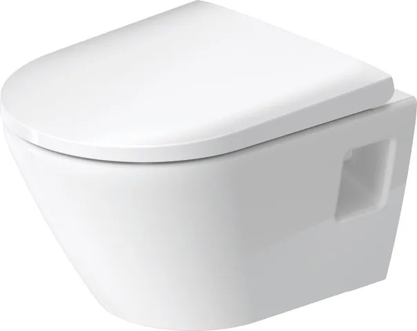 Wand-Tiefspül-WC Compact „D-Neo“ 37 × 40 × 48 cm mit HygieneGlaze, Befestigung sichtbar, ohne Spülrand Wand-Tiefspül-WC Compact „D-Neo“ 37 × 40 × 48 cm mit HygieneGlaze, Befestigung sichtbar, ohne Spülrand