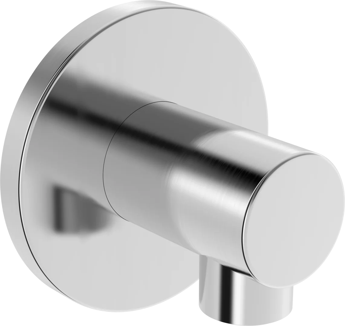 Hansa Wandanschlussbogen Hansavantis 2022, rund G1⁄2 DN15 Stahl gebürstet