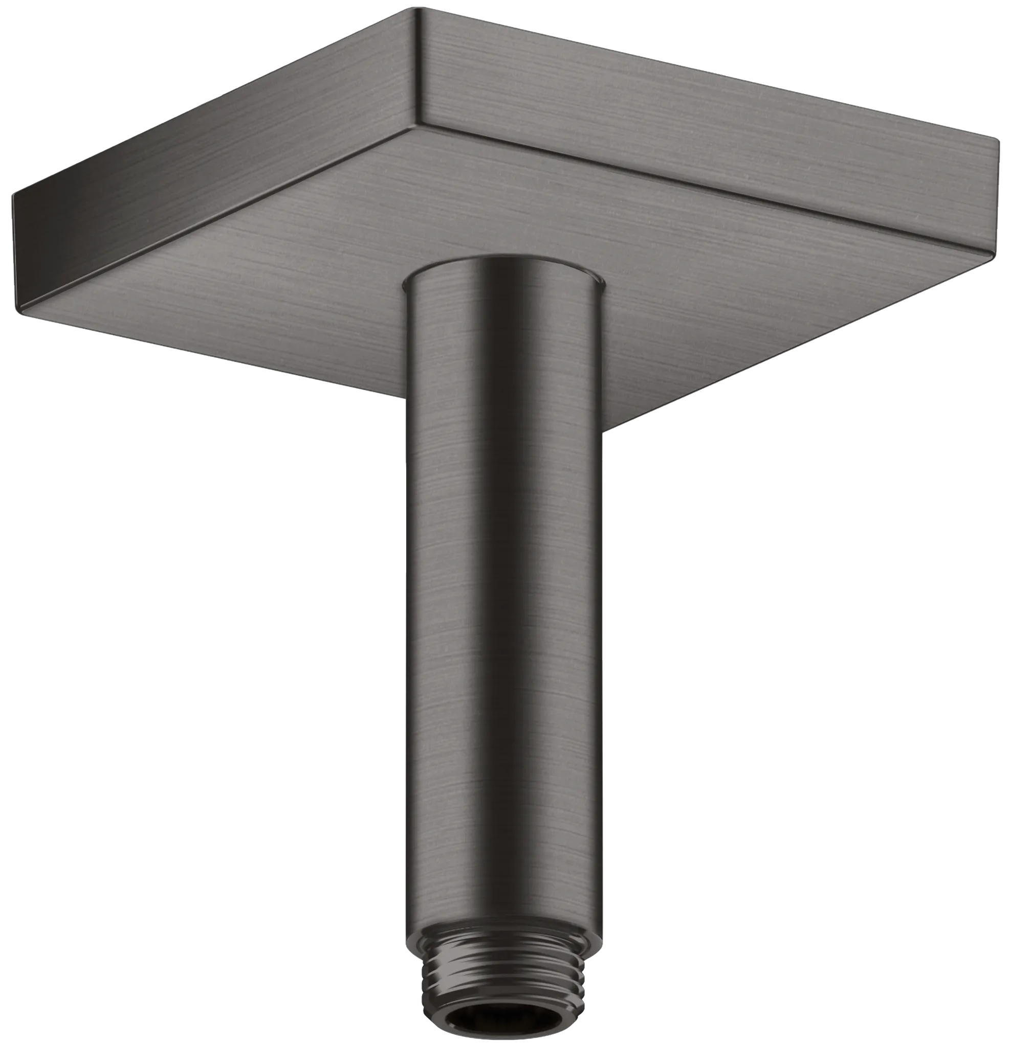 Hansgrohe AXOR ShowerSolutions Deckenanschluss 100 mm eckig, Brushed Black Chrome