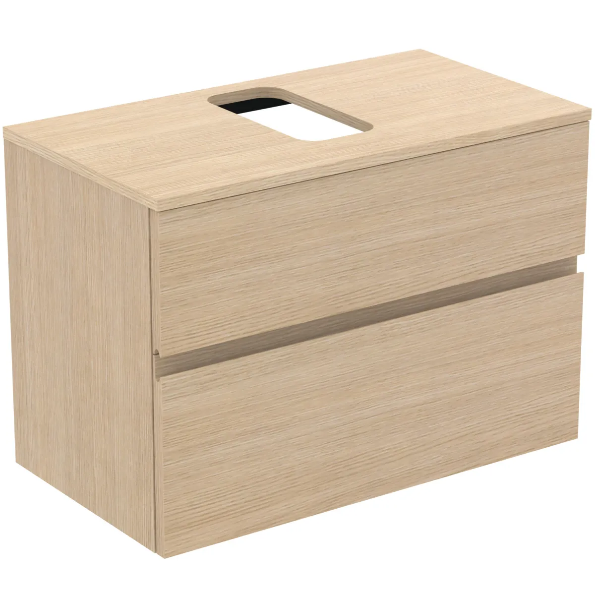 Ideal Standard Waschtischunterschrank Finesse Eiche weiß, 802x440x558mm, 2 Auszüge Ideal Standard Waschtischunterschrank Finesse Eiche weiß, 802x440x558mm, 2 Auszüge