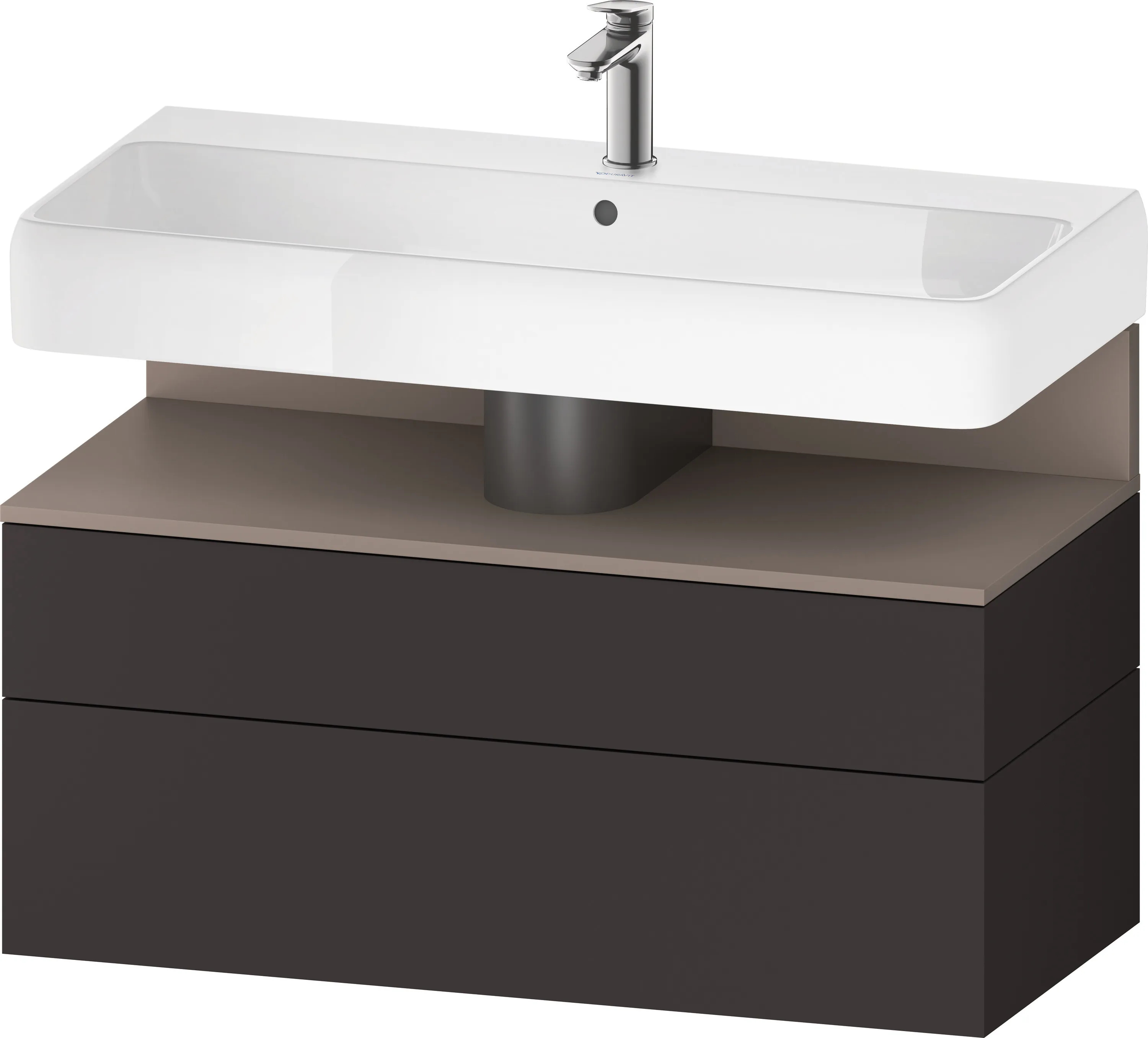 Duravit Waschtischunterschrank wandhängend „Qatego“ 99 × 59 × 47 cm, ohne Beleuchtung
