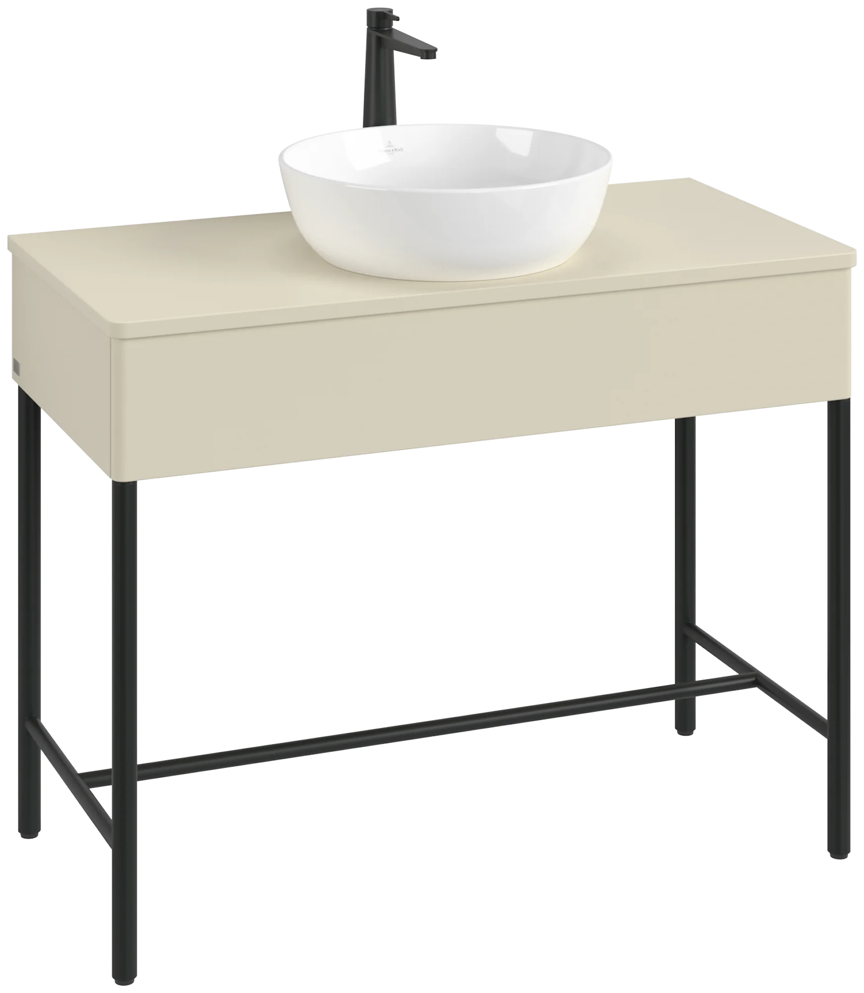 Villeroy & Boch Waschbeckenunterschrank Artis L61051, Silk Grey Matt Lacquer, 1000x782x500mm, mit Metallgestell, Beleuchtung, Push-to-open Funktion Villeroy & Boch Waschbeckenunterschrank Artis L61051, Silk Grey Matt Lacquer, 1000x782x500mm, mit Metallgestell, Beleuchtung, Push-to-open Funktion