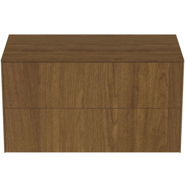 Ideal Standard Waschtischunterschrank „Conca“ 100,2 × 55 × 50,5 cm Walnuss dunkel Furnier Ideal Standard Waschtischunterschrank „Conca“ 100,2 × 55 × 50,5 cm Walnuss dunkel Furnier