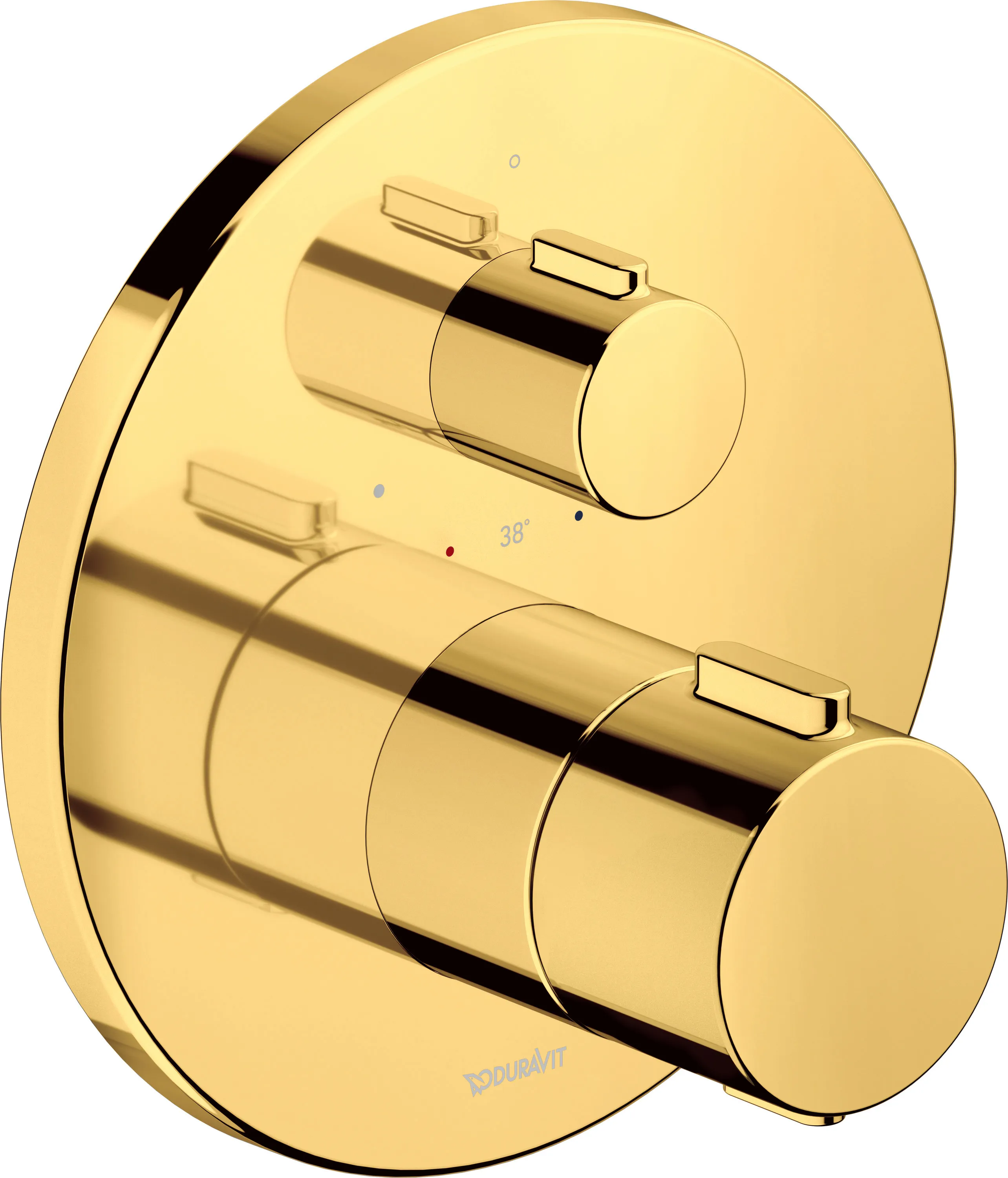 Duravit Zweihand-Unterputz-Armatur „Thermostatarmaturen“ in Gold (poliert)