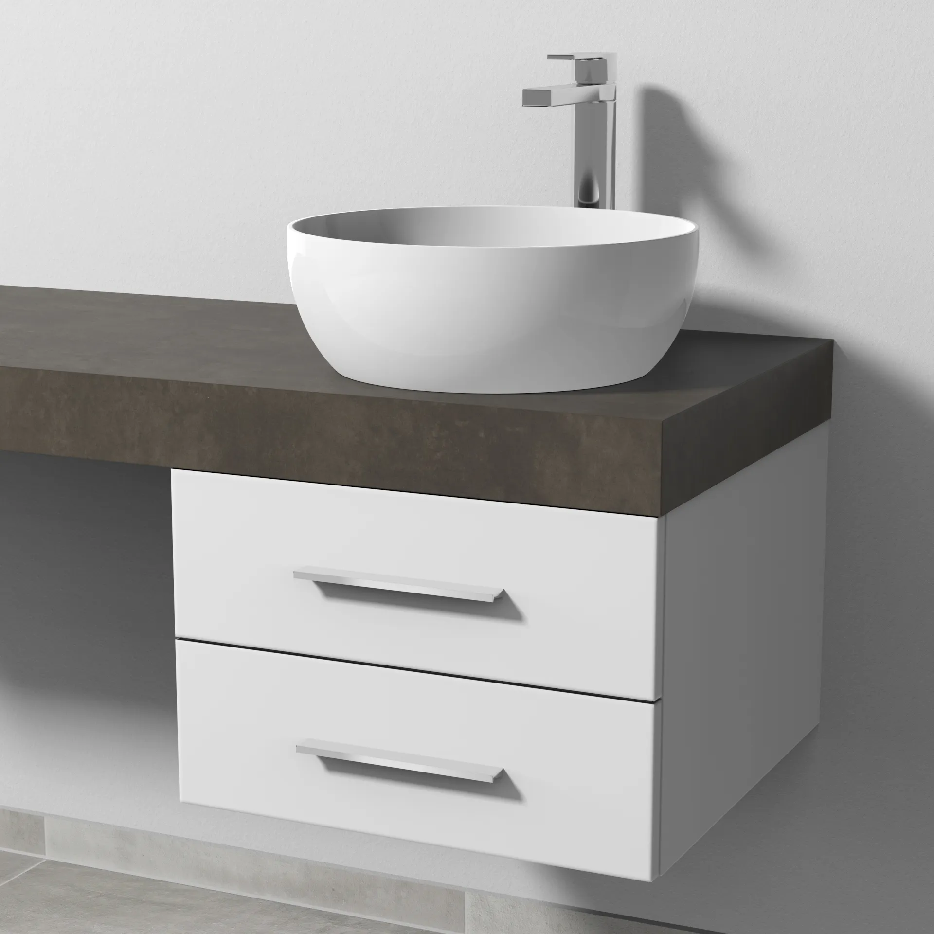 Sanipa Waschtischunterschrank „2morrow“ 500 × 340 × 520 mm in Weiß-Soft