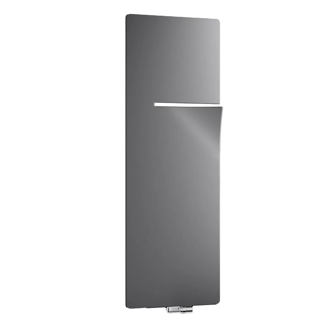 Kermi Design-Heizkörper „Ineo®“ 60 × 140 cm, links in Onyx Kermi Design-Heizkörper „Ineo®“ 60 × 140 cm, links in Onyx