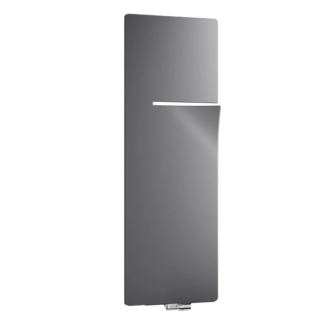 Kermi Design-Heizkörper „Ineo®“ 60 × 140 cm, links in Graphit Metallic