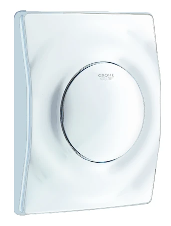 Urinal-Betätigung Surf 38808, 116 x 144 mm, Fertigmontageset für Rapido U oder Rapido UMB, alpinweiß