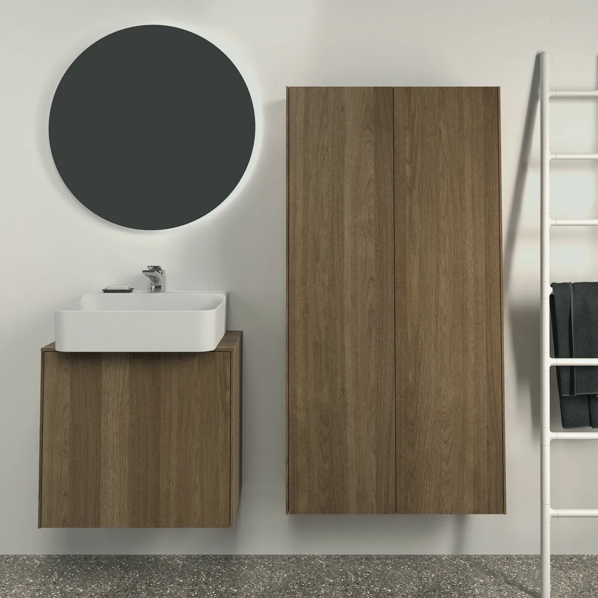 Ideal Standard Conca Halbhochschrank T4107Y5 Walnuss Dunkel