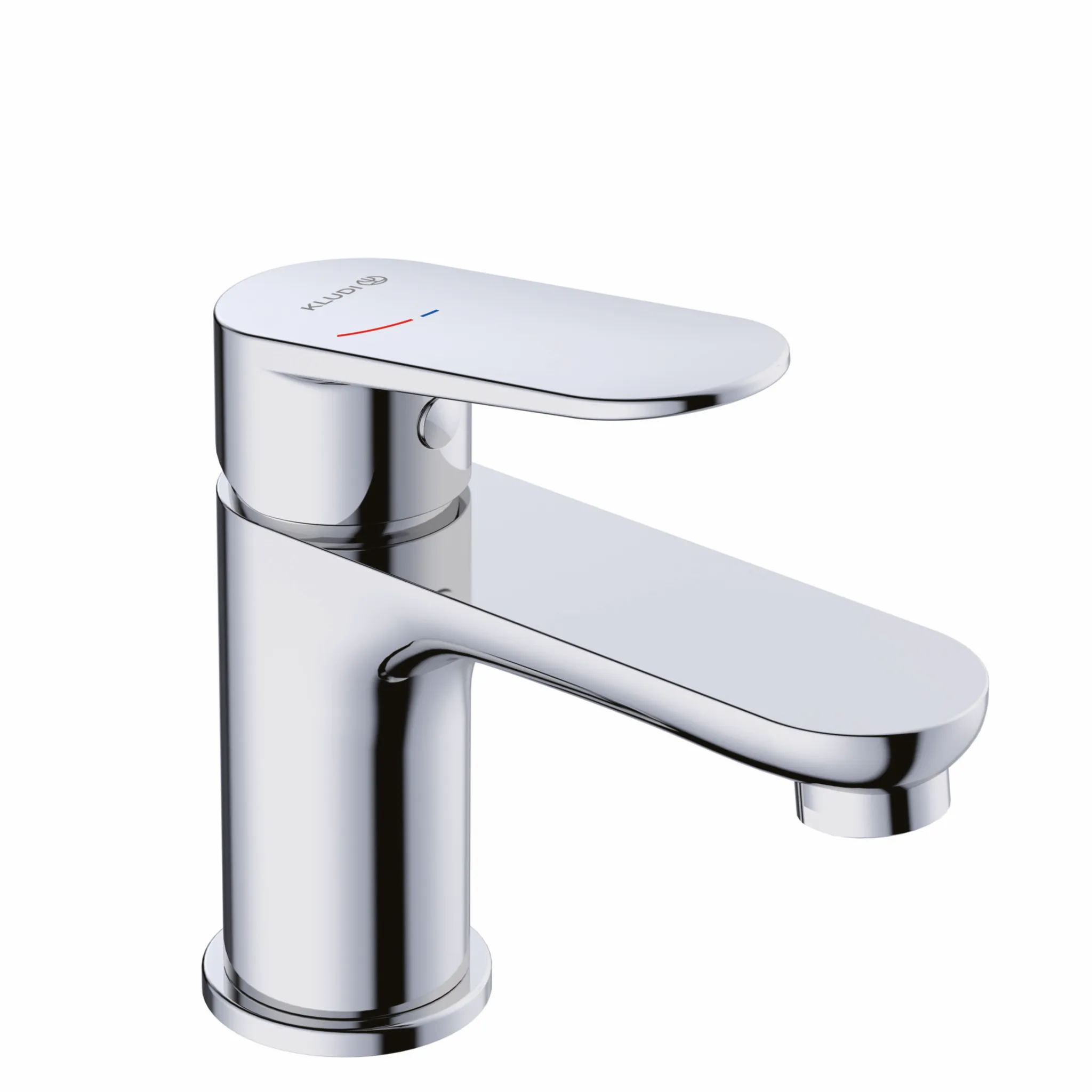 Kludi-X1 Waschtisch-Einhandmischer DN15, chrom, 75 mm, 1-Loch Montage, geschlossener Metallhebel, DVGW-zugelassen Kludi-X1 Waschtisch-Einhandmischer DN15, chrom, 75 mm, 1-Loch Montage, geschlossener Metallhebel, DVGW-zugelassen