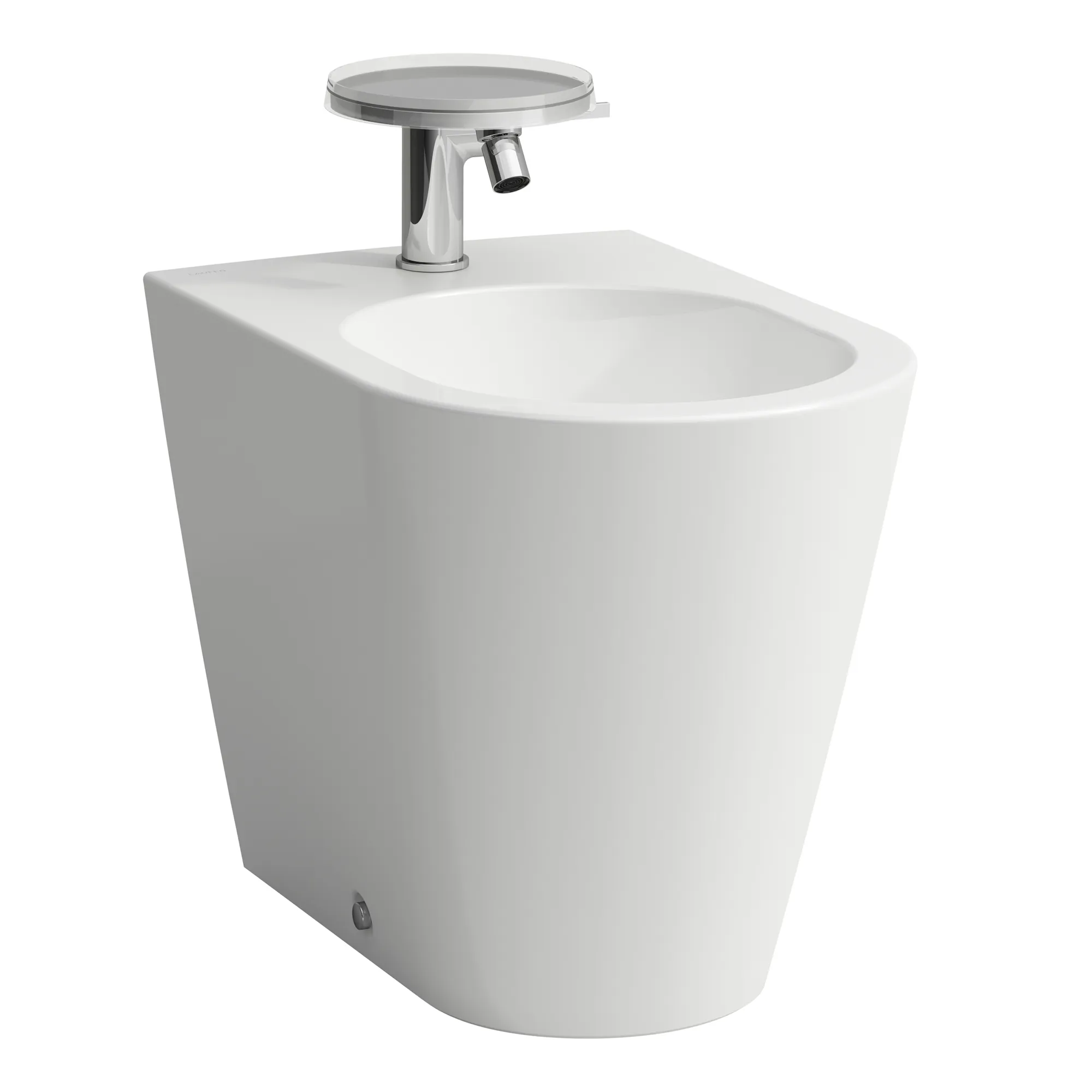 Standbidet Kartell • 560x370x430 1 Hahnloch ohne seitliches Loch für Wasseranschluss weiß