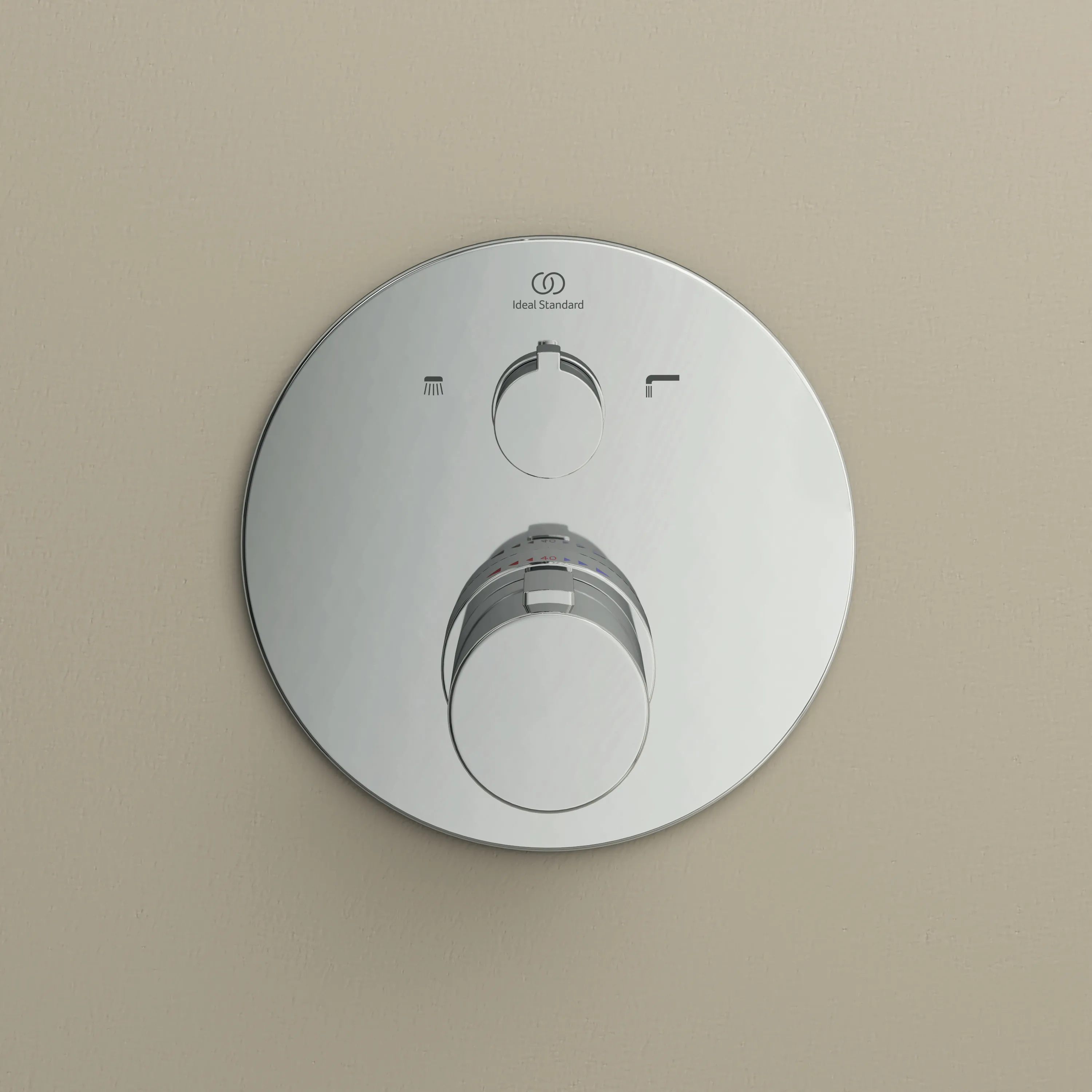 Ideal Standard Ceratherm T100 Badethermostat Unterputz Bausatz 2, Chrom Ideal Standard Ceratherm T100 Badethermostat Unterputz Bausatz 2, Chrom