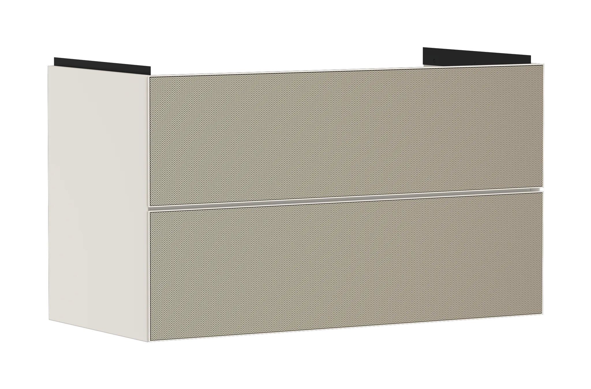 Xevolos E Waschtischunterschrank Sandbeige Matt 980/475 mit 2 Schubkästen für Waschtisch Bronze Struktur Xevolos E Waschtischunterschrank Sandbeige Matt 980/475 mit 2 Schubkästen für Waschtisch Bronze Struktur