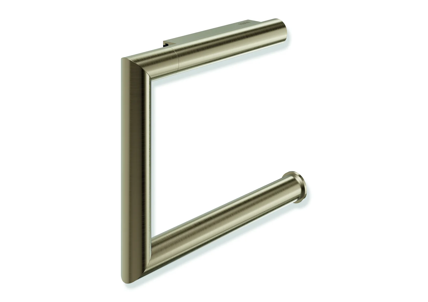 HEWI WC-Papierhalter System 162, PVD bronze gebürstet, 137 mm breit, 110 mm hoch, Edelstahl, klappbar