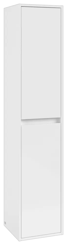 Villeroy & Boch Hochschrank Skyla C80101, 350x1700x349mm, 2 Türen, Anschlag (Scharnier) rechts, Brilliant White Villeroy & Boch Hochschrank Skyla C80101, 350x1700x349mm, 2 Türen, Anschlag (Scharnier) rechts, Brilliant White