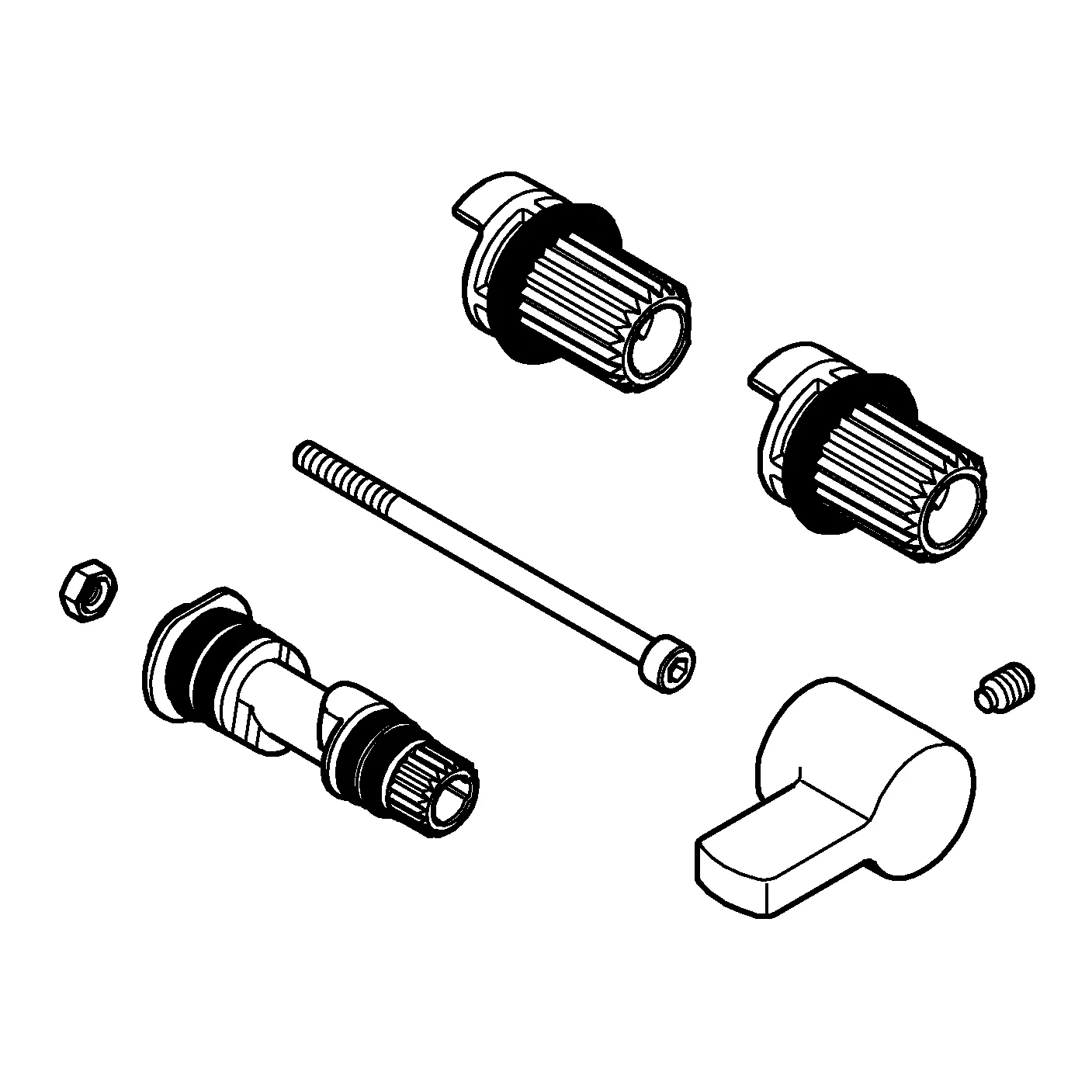 Mischwelle mit Hebel 42581, für Bau Cosmopolitan E IR-Elektroniken mit Mischung, mit Temperaturbegrenzer, chrom Mischwelle mit Hebel 42581, für Bau Cosmopolitan E IR-Elektroniken mit Mischung, mit Temperaturbegrenzer, chrom