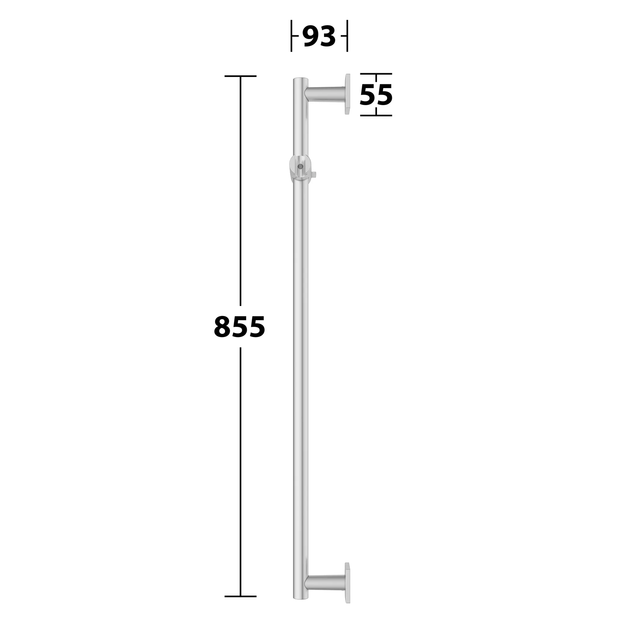 IXMO Brausestange eckig mit Brauseschieber 855 mm Aluminium-finish IXMO Brausestange eckig mit Brauseschieber 855 mm Aluminium-finish