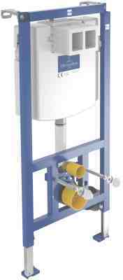 Set-Vorwandelement mit WC-Combi-PackC+ und Betätigungsplatte in mattchrom Set-Vorwandelement mit WC-Combi-PackC+ und Betätigungsplatte in mattchrom
