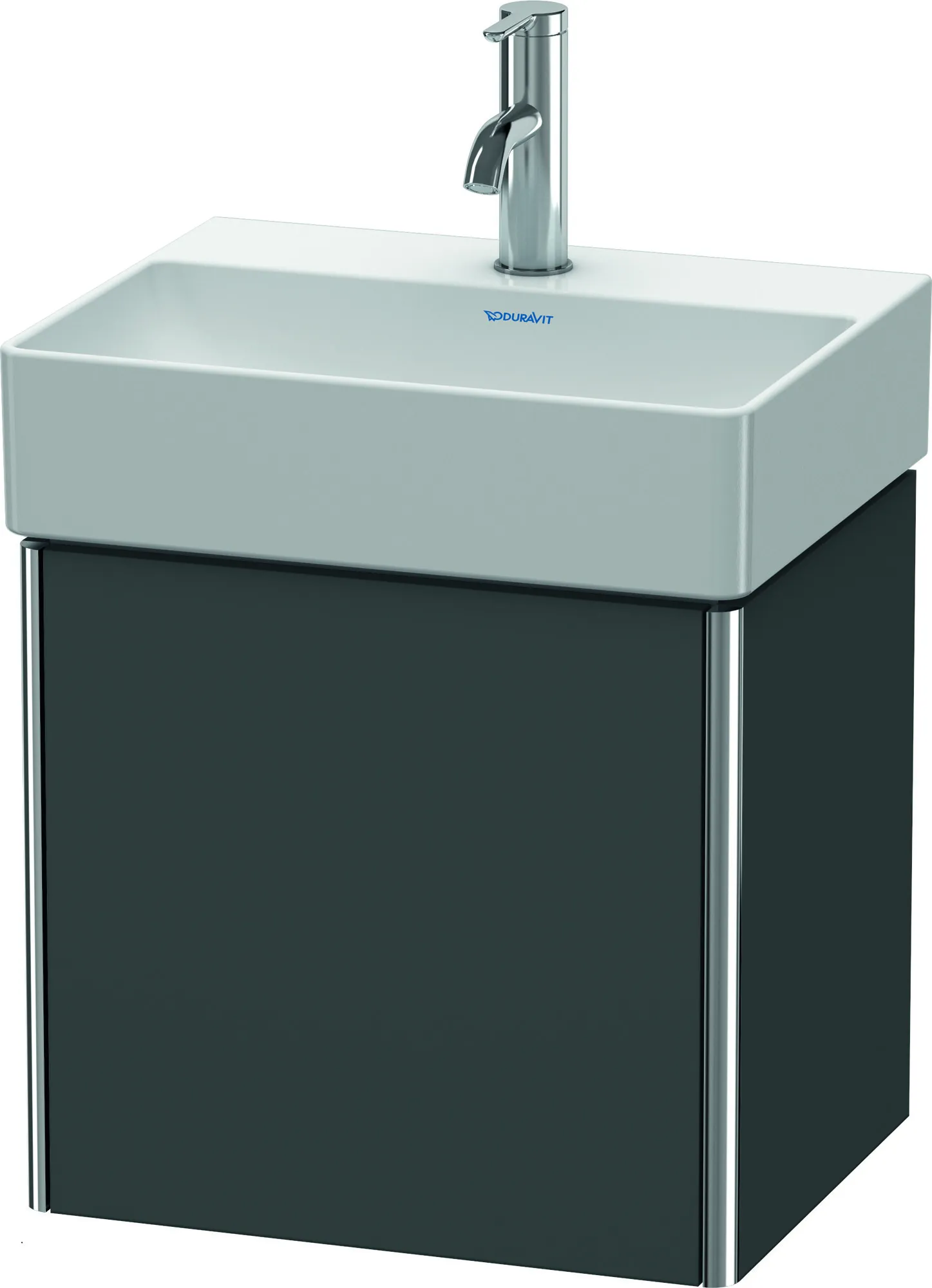 Duravit Waschtischunterschrank wandhängend „XSquare“ 43,4 × 39,7 × 34 cm Graphit Matt