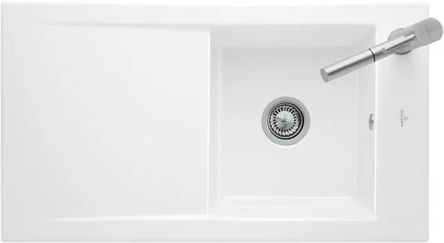Villeroy & Boch Timeline 50 Flat Spüle 865x475mm Keramik Snow White Villeroy & Boch Timeline 50 Flat Spüle 865x475mm Keramik Snow White
