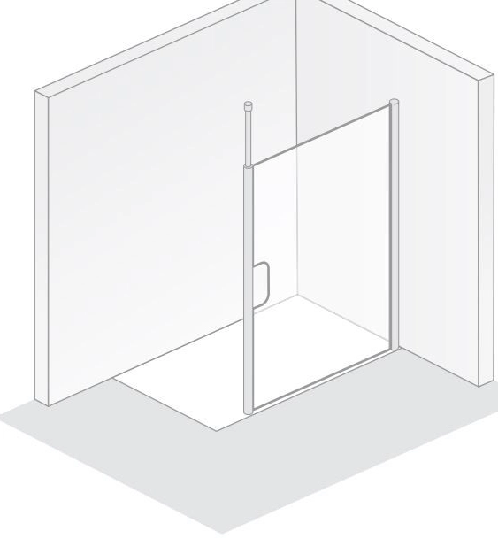 HSK Walk-In-Duschkabine Frontelement „Easy Comfort“ Glas Mattierung mittig (65 cm), Profile Weiß, B: 1600 mm H: 2000 mm HSK Walk-In-Duschkabine Frontelement „Easy Comfort“ Glas Mattierung mittig (65 cm), Profile Weiß, B: 1600 mm H: 2000 mm