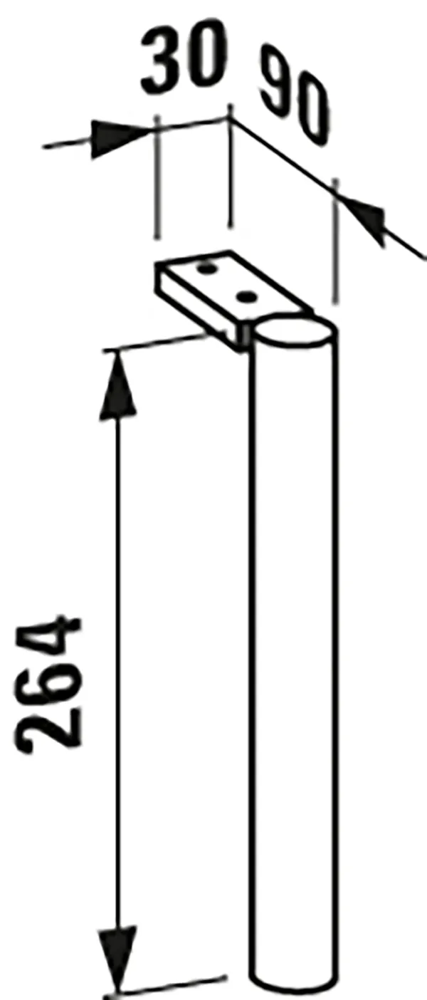 Füße BASE für VAL (2 Stück) optional für Waschtischunterbauten Höhe 264mm aluminium eloxiert Füße BASE für VAL (2 Stück) optional für Waschtischunterbauten Höhe 264mm aluminium eloxiert