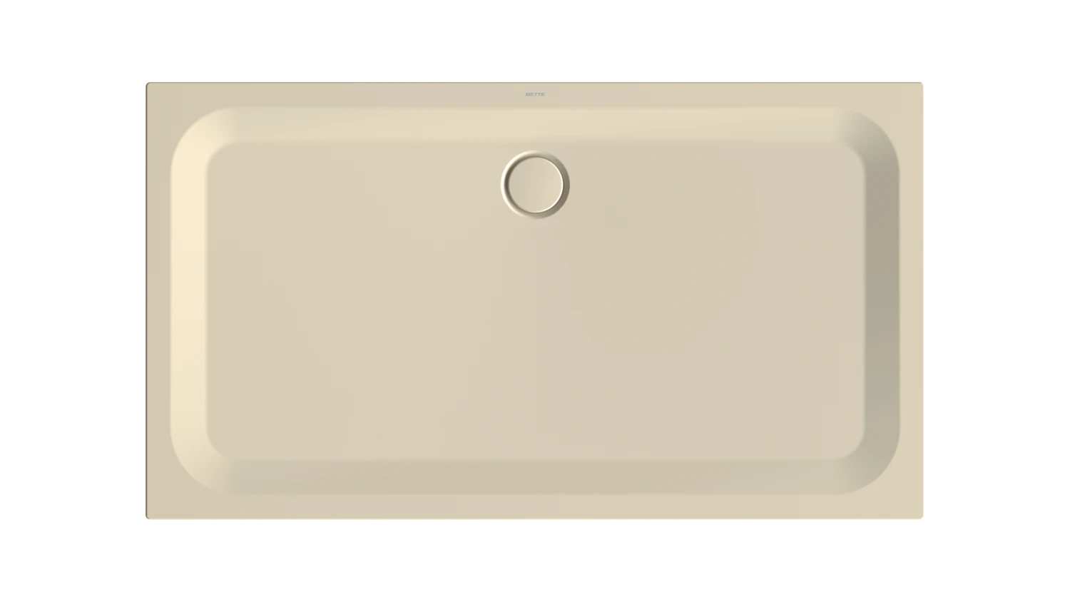Bette rechteck Duschwanne „BetteUltra“ 1600 × 900 mm mit BetteAntirutsch Pro, ohne Oberflächenveredelung, ohne Wannenträger, in Jasmin
