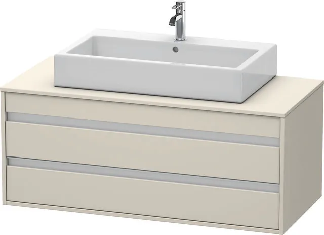 Duravit Waschtischunterschrank wandhängend „Ketho“ 120 × 49,6 × 55 cm in Taupe Matt Duravit Waschtischunterschrank wandhängend „Ketho“ 120 × 49,6 × 55 cm in Taupe Matt