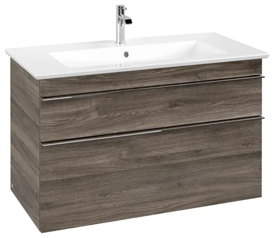 Villeroy & Boch Waschtischunterschrank „Venticello“ für Schrankwaschtisch 953 × 590 × 502 mm Stone Oak, für Becken mittig