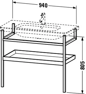 Duravit Holzgestell „DuraStyle“ in Taupe Matt