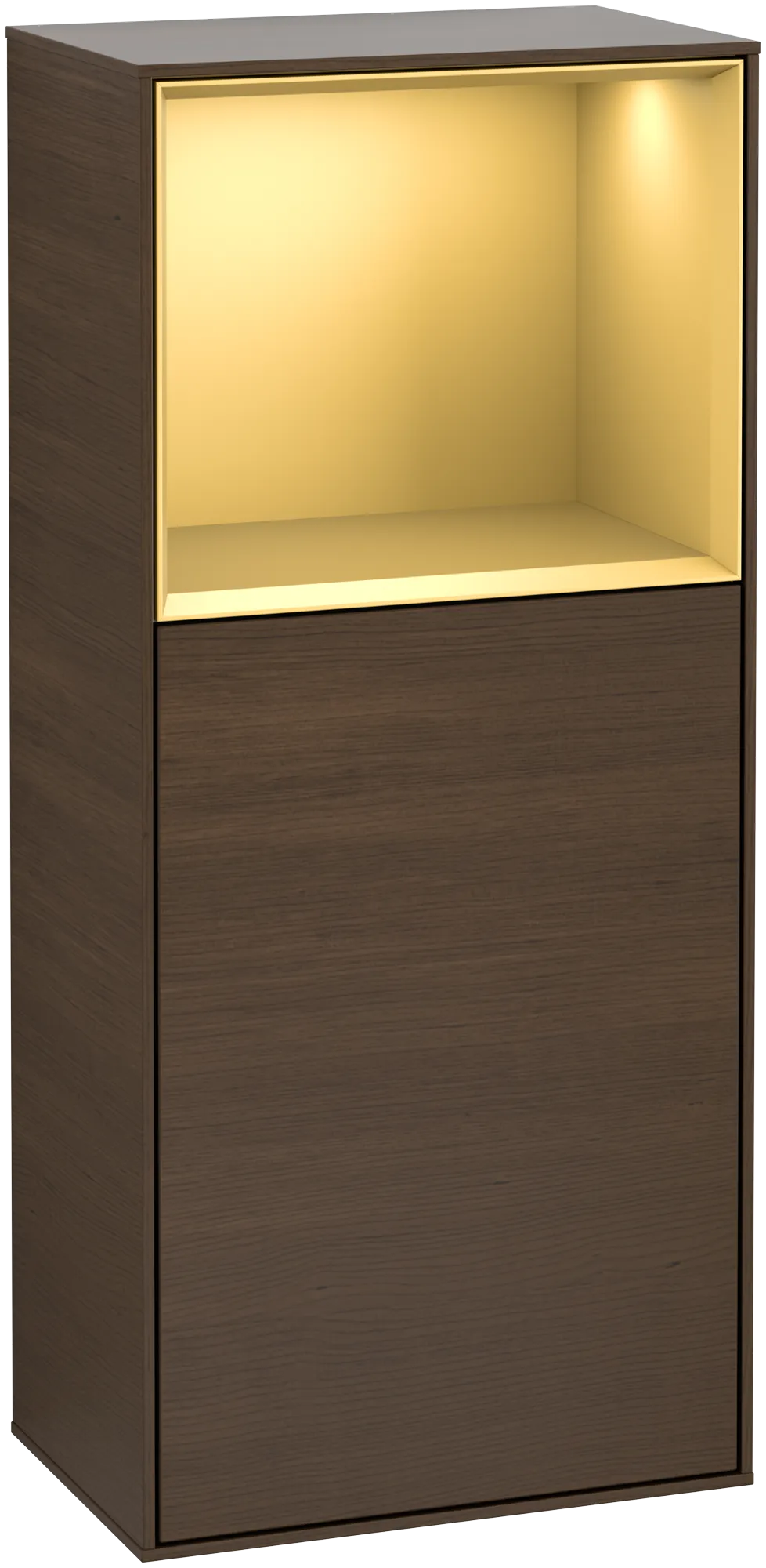 Villeroy & Boch Seitenschrank „Finion“ 41,8 × 93,6 cm 1 Tür, Anschlag rechts, mit Wand- und Regalelementbeleuchtung Anschlag rechts Villeroy & Boch Seitenschrank „Finion“ 41,8 × 93,6 cm 1 Tür, Anschlag rechts, mit Wand- und Regalelementbeleuchtung Anschlag rechts