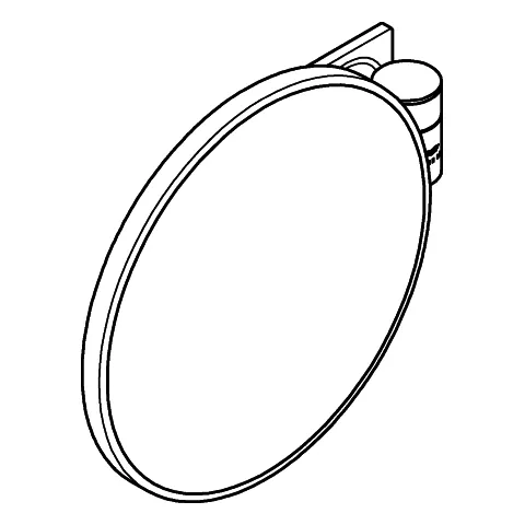 Kosmetikspiegel Allure 40967_1, Wandmontage, 7-fache Vergrößerung, chrom Kosmetikspiegel Allure 40967_1, Wandmontage, 7-fache Vergrößerung, chrom