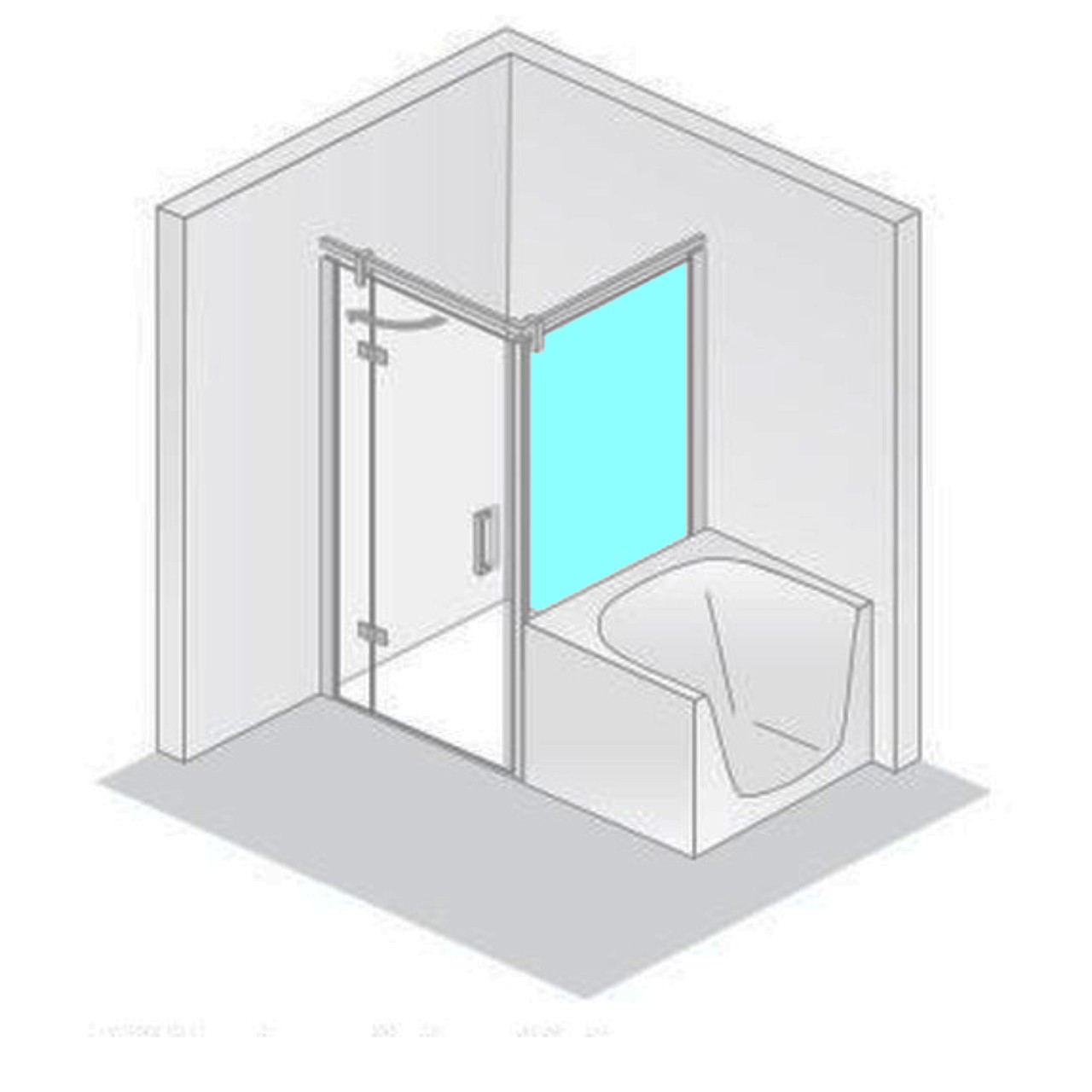 HSK teilgerahmte Seitenwand „Atelier Plan“ Glas Klar hell, Profile Chromoptik (Alu Hochglanz poliert) HSK teilgerahmte Seitenwand „Atelier Plan“ Glas Klar hell, Profile Chromoptik (Alu Hochglanz poliert)
