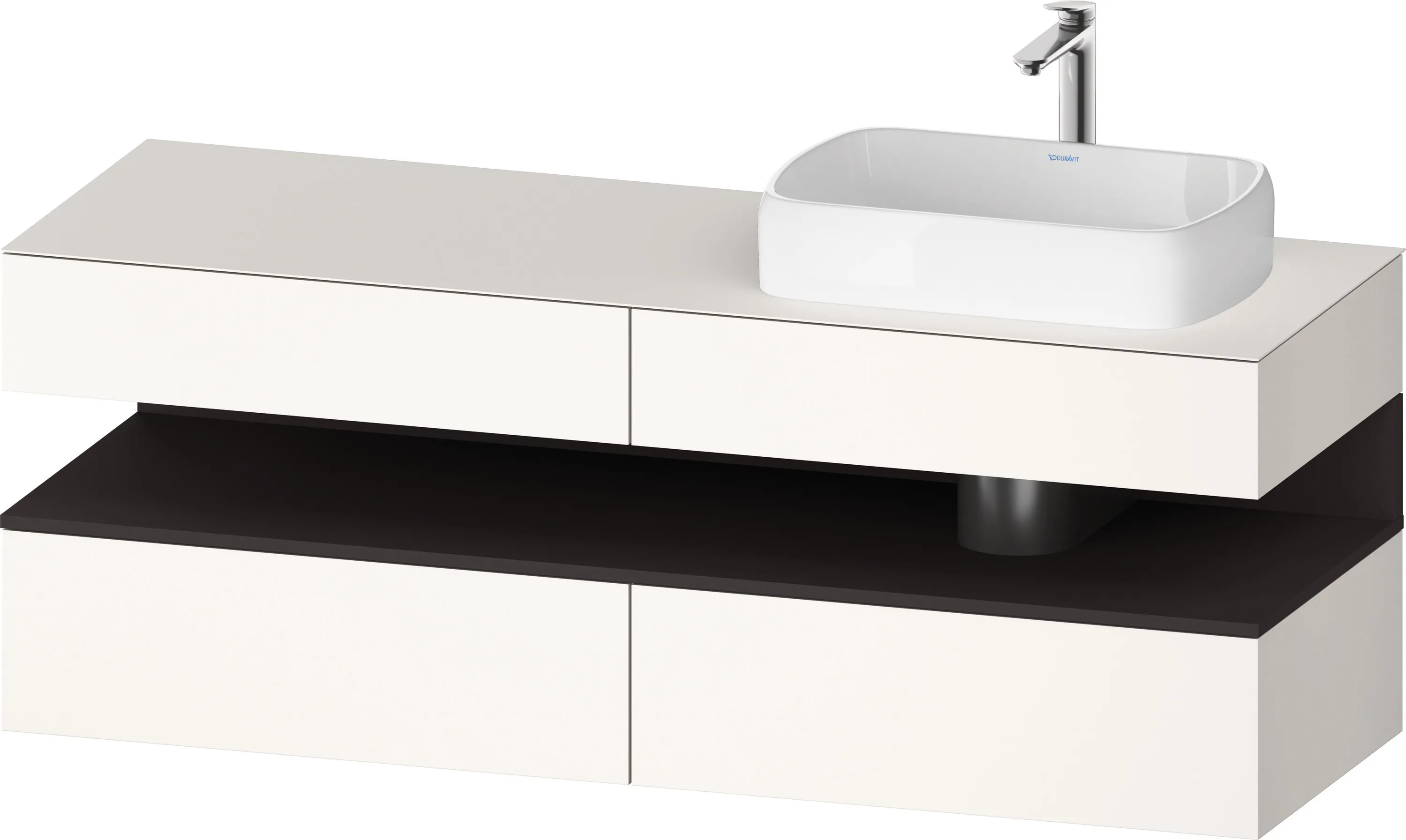 Duravit Waschtischunterschrank wandhängend „Qatego“ 160 × 60 × 55 cm