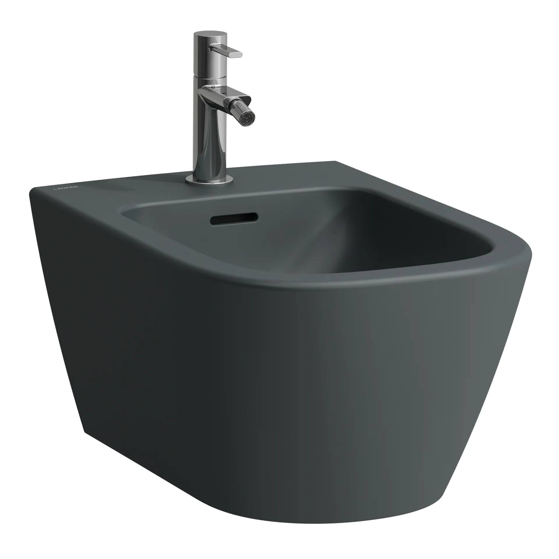 Laufen Wandbidet Advanced MEDA, graphit matt, 1206 x 360 x 270 mm, 1 Hahnloch mit Überlauf, verdeckte Befestigung Laufen Wandbidet Advanced MEDA, graphit matt, 1206 x 360 x 270 mm, 1 Hahnloch mit Überlauf, verdeckte Befestigung