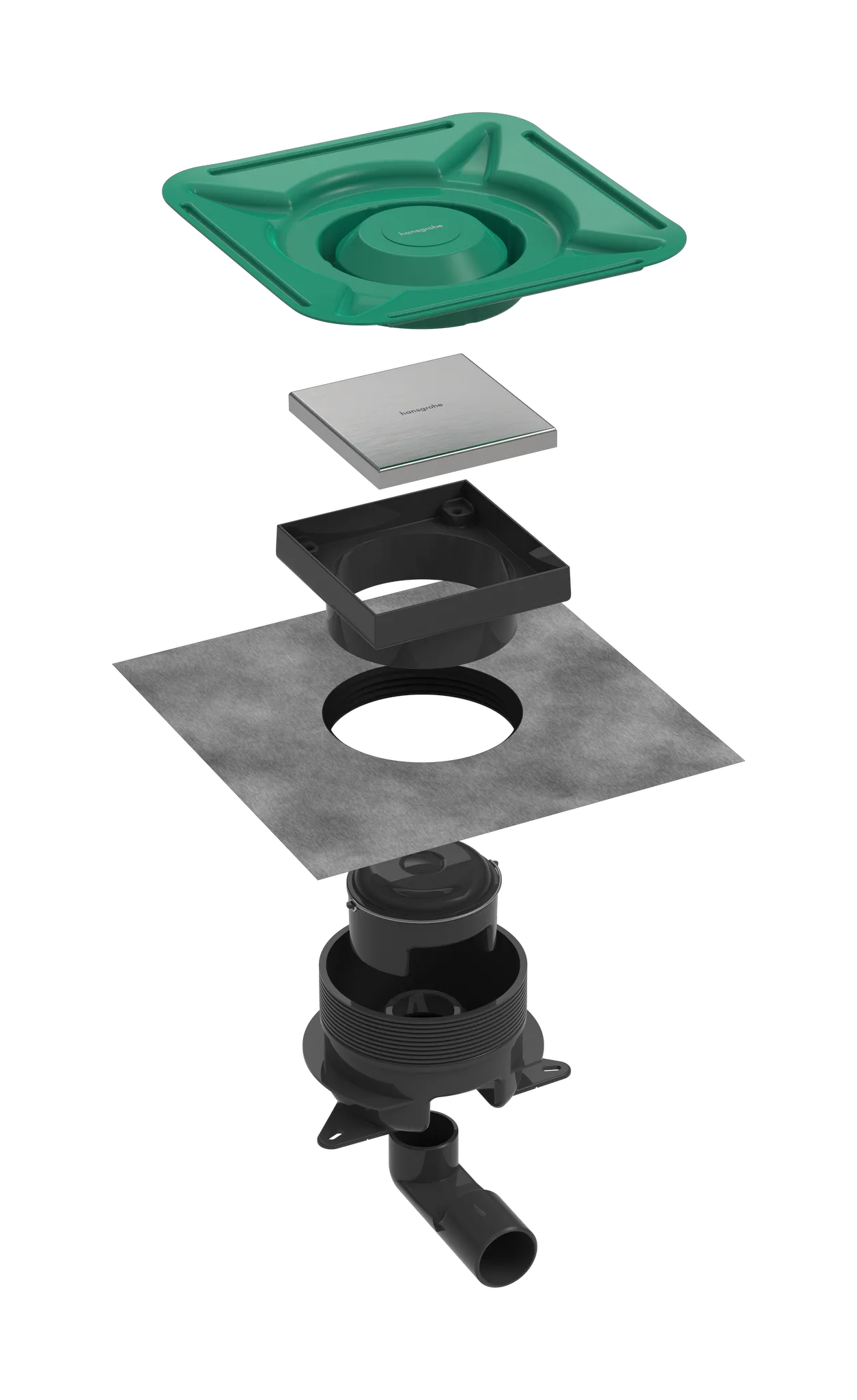 Hansgrohe RainDrain Spot Plus Komplettset Punkтабaufl Hansgrohe RainDrain Spot Plus Komplettset Punkтабaufl