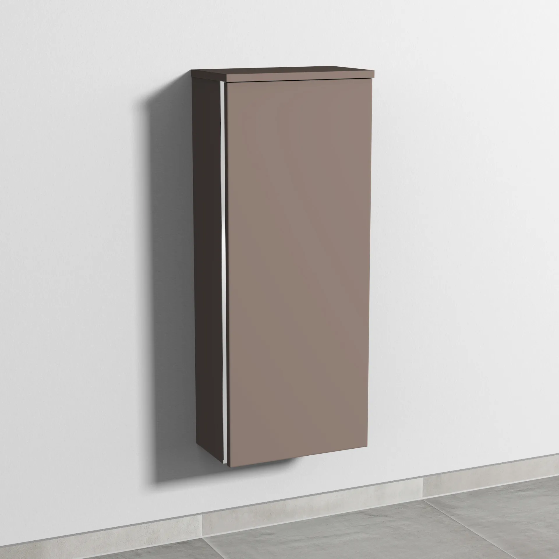 Sanipa Mittelschrank „3way“ 350 × 850 × 199 mm Anschlag rechts, in Taupe (matt), Anschlag rechts
