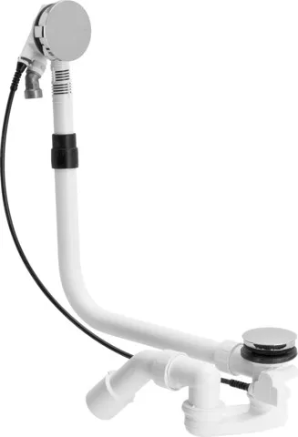 Viega Ab- und Überlaufgarnitur mit Zulauffunktion Modell 6161.60 „Multiplex Trio“ 6161.60 in 725 mm × DN40 / 50 verchromt 11 cm Viega Ab- und Überlaufgarnitur mit Zulauffunktion Modell 6161.60 „Multiplex Trio“ 6161.60 in 725 mm × DN40 / 50 verchromt 11 cm