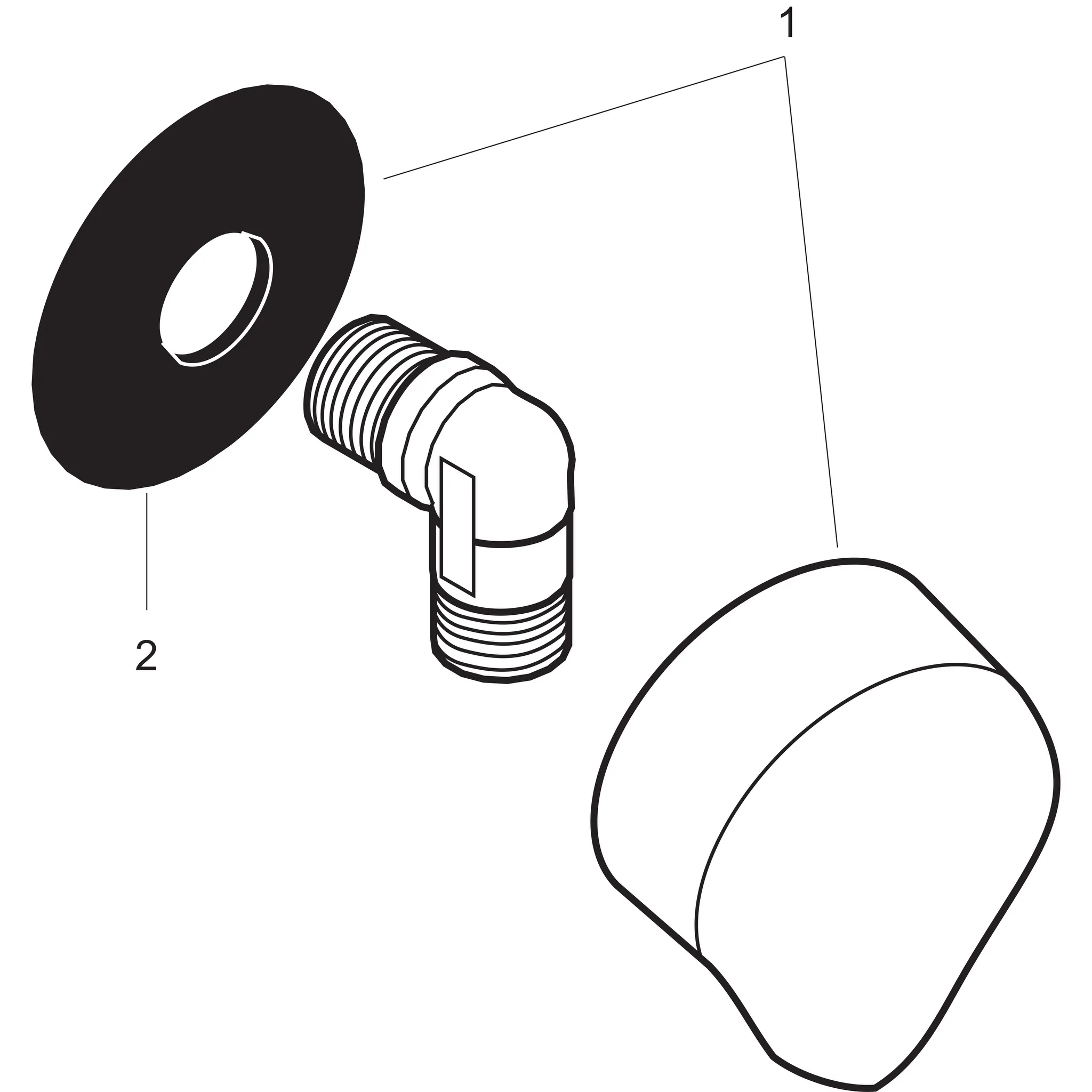 Schlauchanschluß Fixfit DN15 chrom